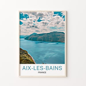 Aix-Les-Bains Druck, Aix-Les-Bains Kunst, Aix-Les-Bains Wandkunst, Aix-Les-Bains Kunstdruck, Aix-Les-Bains Kunstwerk, Aix-Les-Bains Poster, Frankreich