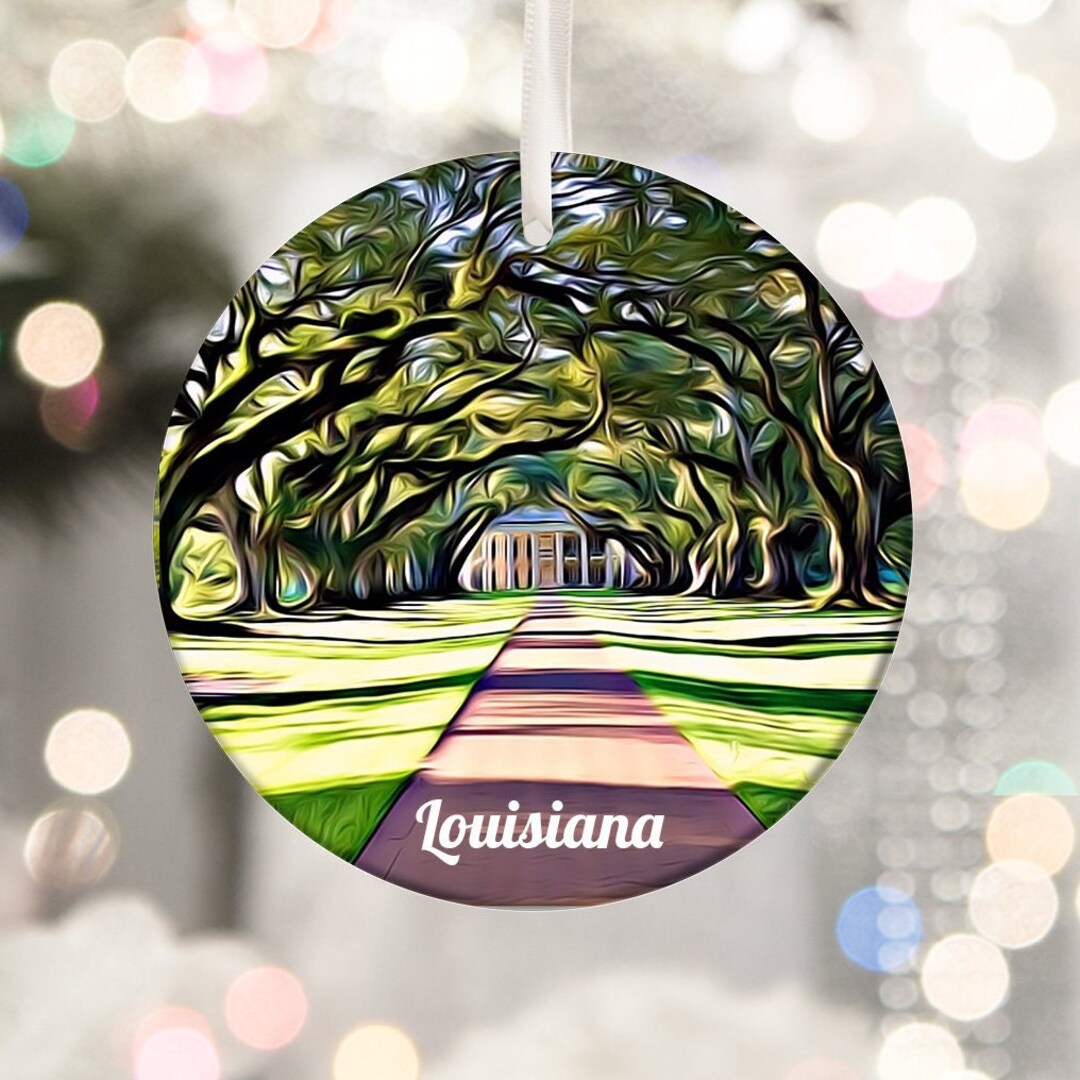 Louisiana Ornament Tree Ornaments Louisiana Christmas Etsy