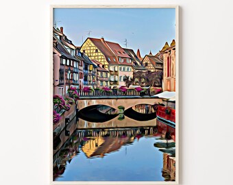 Colmar, France Art, Colmar Art, France, France Wall Art, Colmar Print, Colmar Gift, Colmar Artwork, Colmar Wall Art, France Artwork