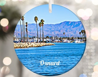Oxnard Ornament, California Ornament, Tree Ornaments, California Christmas, Christmas Ornament, Travel Ornament, California, Travel