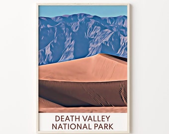 Death Valley Print, Death Valley Art, National Park Art, National Park Artwork, Death Valley Wall Art, National Park Poster, National Park