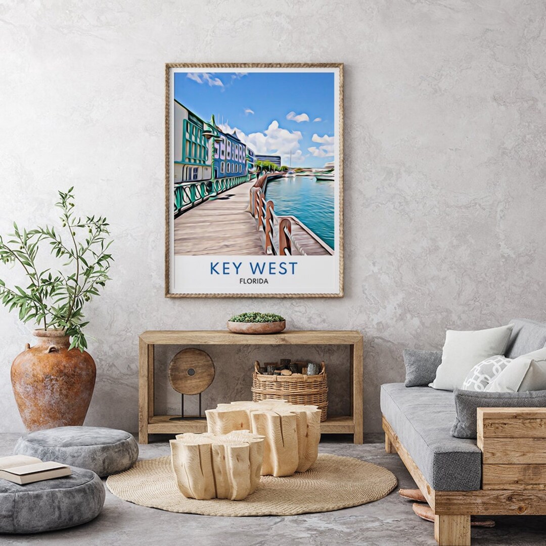 Key West Print Key West Wall Art Key West Wall Decor Key Etsy