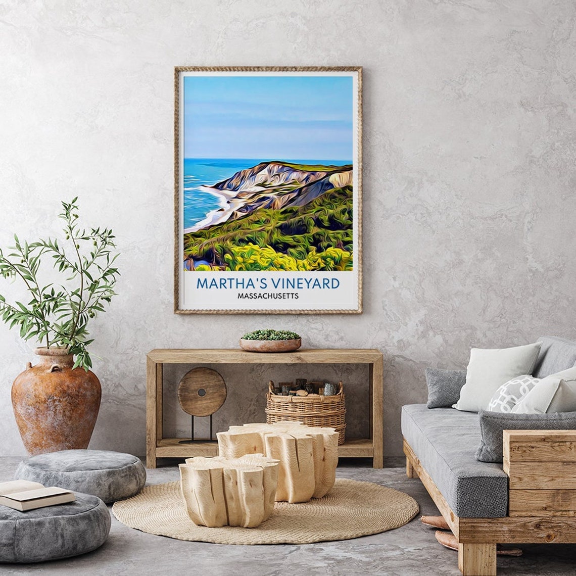 Marthas Vineyard Print Marthas Vineyard Art Print Marthas Etsy