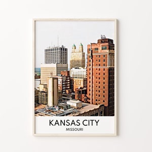 Kansas City Print, Kansas City Art, Kansas City Wall Art, Missouri Print, Missouri Art, Kansas City Poster, Kansas City, Missouri, Travel