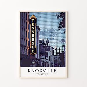 Knoxville, Knoxville Print, Tennessee, Knoxville Art, Tennessee Art, Knoxville Gift, Tennessee Wall Art, Knoxville Painting, Knoxville Decor