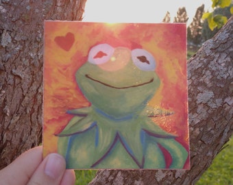 Kermit Loves You <3 - Vinyl Sticker