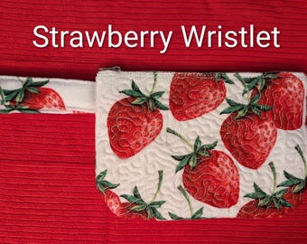 Strawberry Kisses Wristlet.