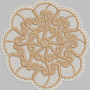 FSL Doily Embroidery Design. Digital Design ONLY.