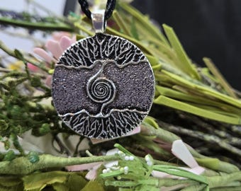 Yggdrasil Spiral Pendant | Nordic Tree of Life Talisman Necklace | Witch - As Above - So Below