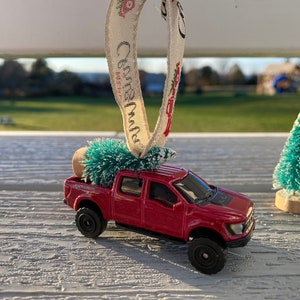 Ford F-150 Raptor Ornament – Christmas Pickup Truck Tree Decor, Gift for Dad, Ford Truck Lover, Holiday Decoration