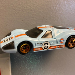 1967 Ford GT40 MK.IV Hot Wheels magnet, GT40 Accessories, car gifts for dad, Blue Gulf, Retro Racers, Ford V Ferrari, Father&#39;s Day gifts