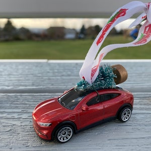 2021 Ford Mustang Mach-E Matchbox Car Christmas Tree Ornament, Father&#39;s Day Gift, Mustang Mach-E Accessory, Mustang Gift, Electric Car Gift