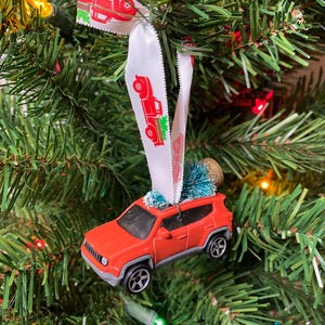 2019 Jeep Renegade Ornament – Matchbox Christmas Gift for Him, Off-Road Stocking Stuffer, Jeep Lover Holiday Tree Decoration