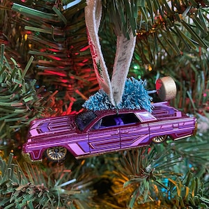 1964 Lincoln Continental Low Rider Hot Wheels Christmas Tree Ornament, Father&#39;s Day Gift, Lowrider Gift, Lincoln Accessory, Hot Rod Lincoln