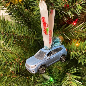Stocking Stuffer for Subaru Forester owner, 2019 Subaru Forester Matchbox Christmas Tree Ornament, Forester Accessories, Subaru Gift, SUV