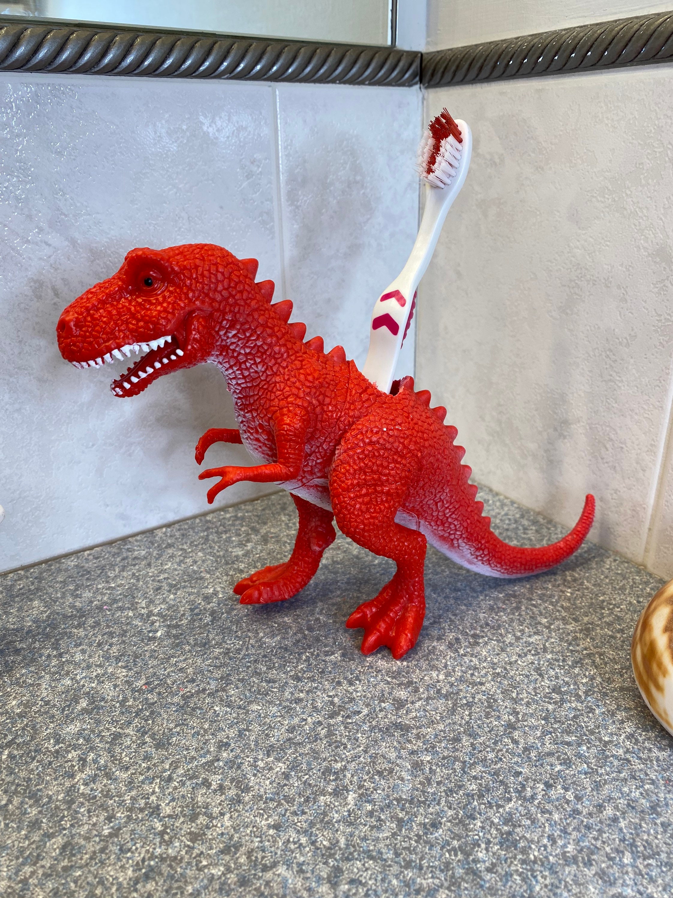 Tyrannosaurus Trex Dinosaur Toothbrush Holder_stocking Etsy