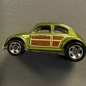 Classic Volkswagen Beetle Hot Wheels Magnet, Vintage VW gifts, Volkswagen Bug accessories, VW Beetle Gift, Father&#39;s Day Gift, Man Cave decor