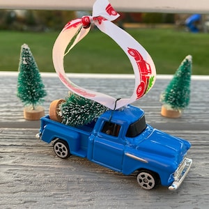 1957 Chevy Truck Christmas Tree Ornament – Die-Cast Christmas Tree Decor, Classic Pickup Gift, Chevy Owner Keepsake, Vintage Truck Accessory
