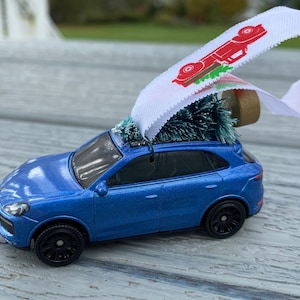Handmade Porsche Cayenne Turbo Matchbox Christmas Tree Ornament, Father&#39;s Day Gifts, Porsche Cayenne Accessories, Porsche Gifts, Luxury Cars