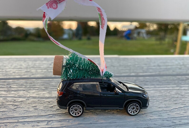 Custom 2019 Subaru Forester Matchbox Christmas Tree Ornament, Stocking