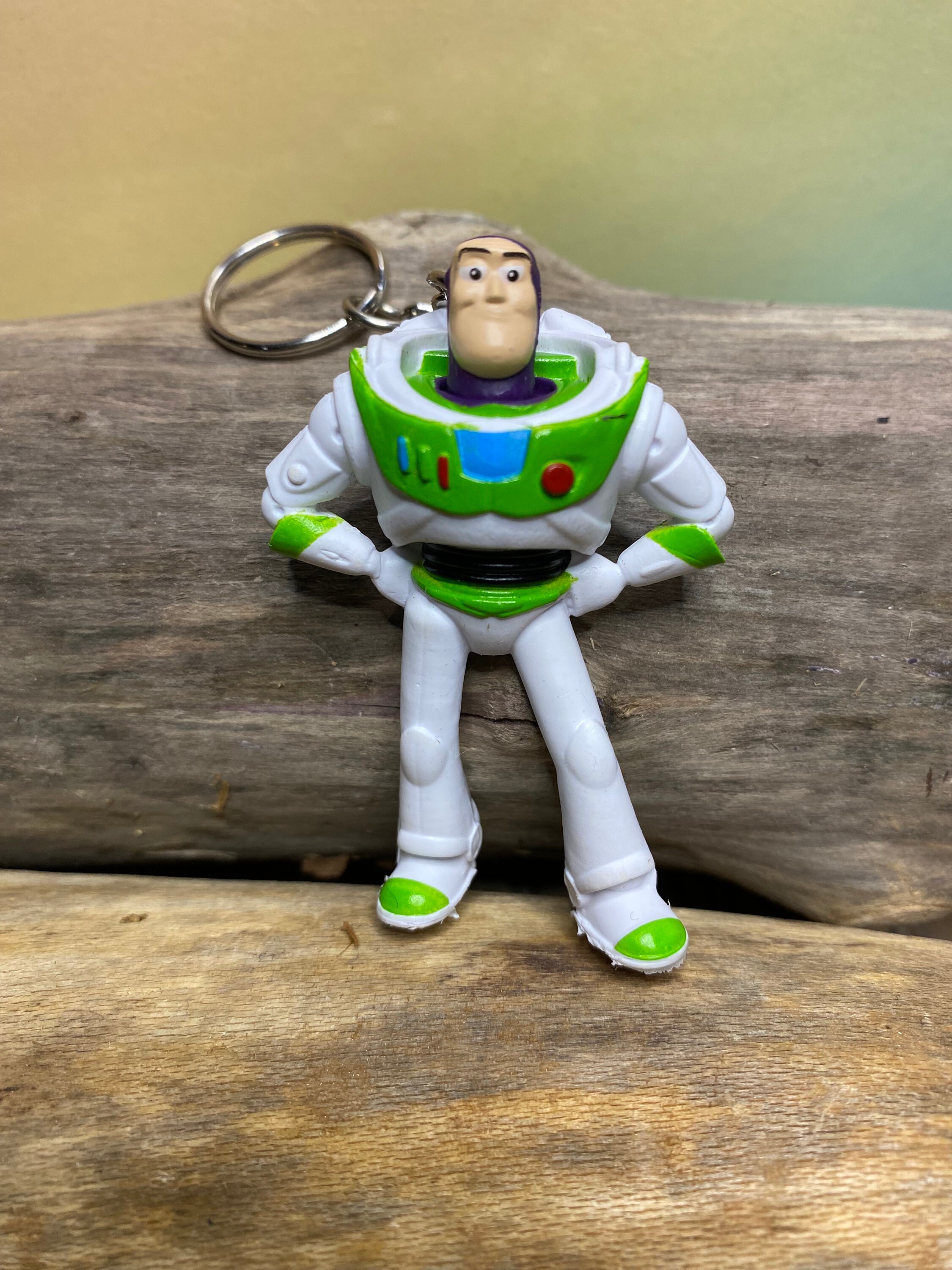 Buzz Key Chain Handmade Up-cycled Toy Story Keychain, YOUR CHOICE Buzz Lightyear or ...