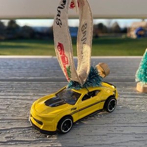 Unique gift for Chevy Camaro owner ZL1 Hot Wheels Christmas Tree Ornament Stocking Stuffer 2017 Chevrolet Accessory muscle car gift for men