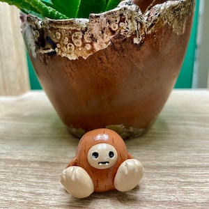 little bigfoot (clay sasquatch desk buddy)