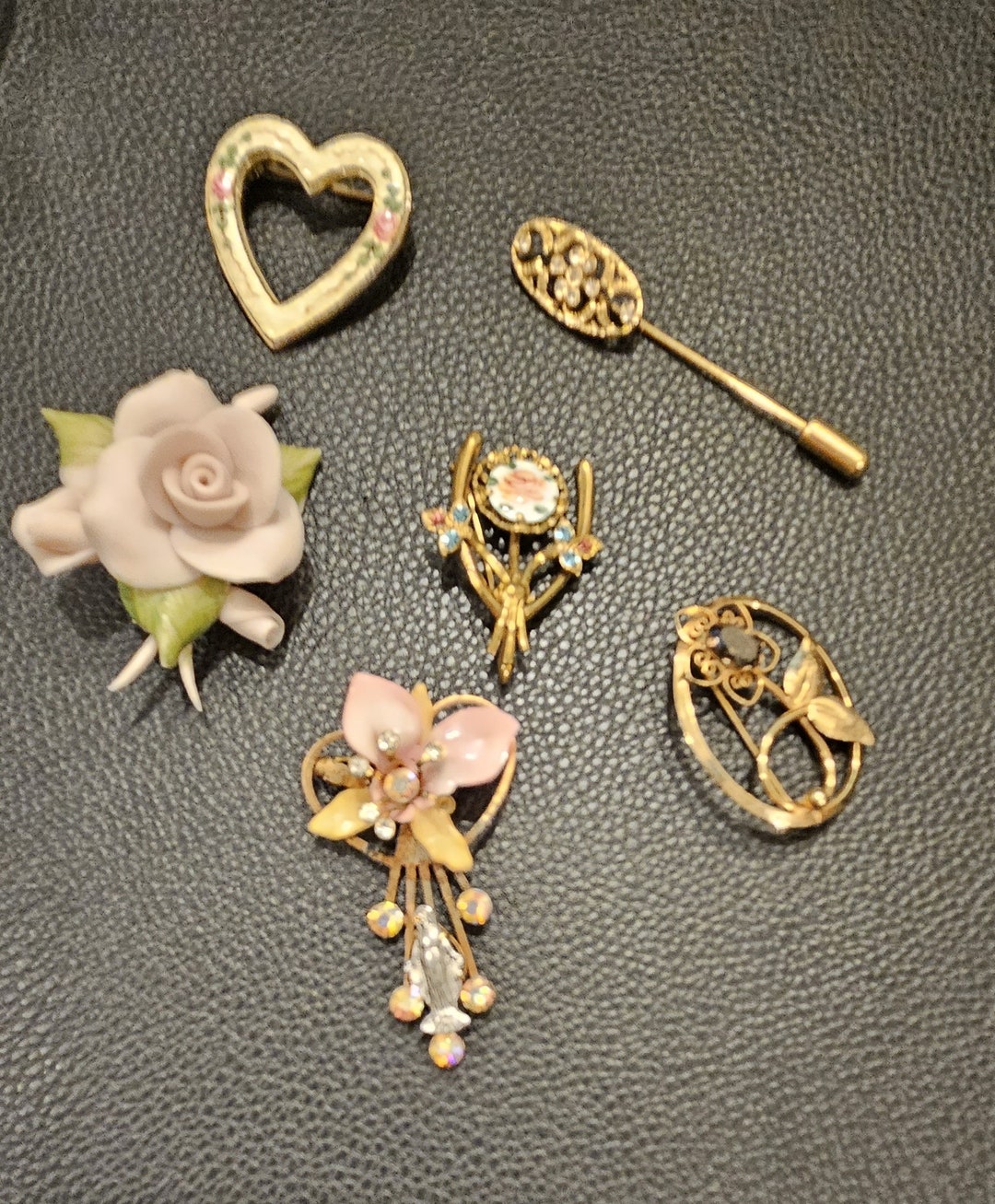 6 Vintage Ladies' Pins Etsy