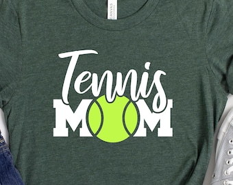 Tennis Mom Shirt: Bella+Canvas Cotton Tee