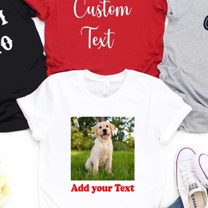 Custom  Text Shirt, Custom Photo Shirts, Custom Logo Shirts,Custom Made Shirt, Personalized T-Shirt, Make Your Own Shirt, Custom Tee