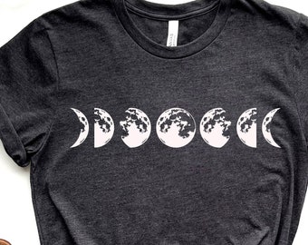 Moon Phases T-Shirt: Bella+Canvas Unisex Tee