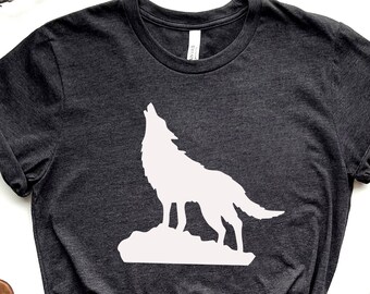 Howling Wolf Shirt | Etsy