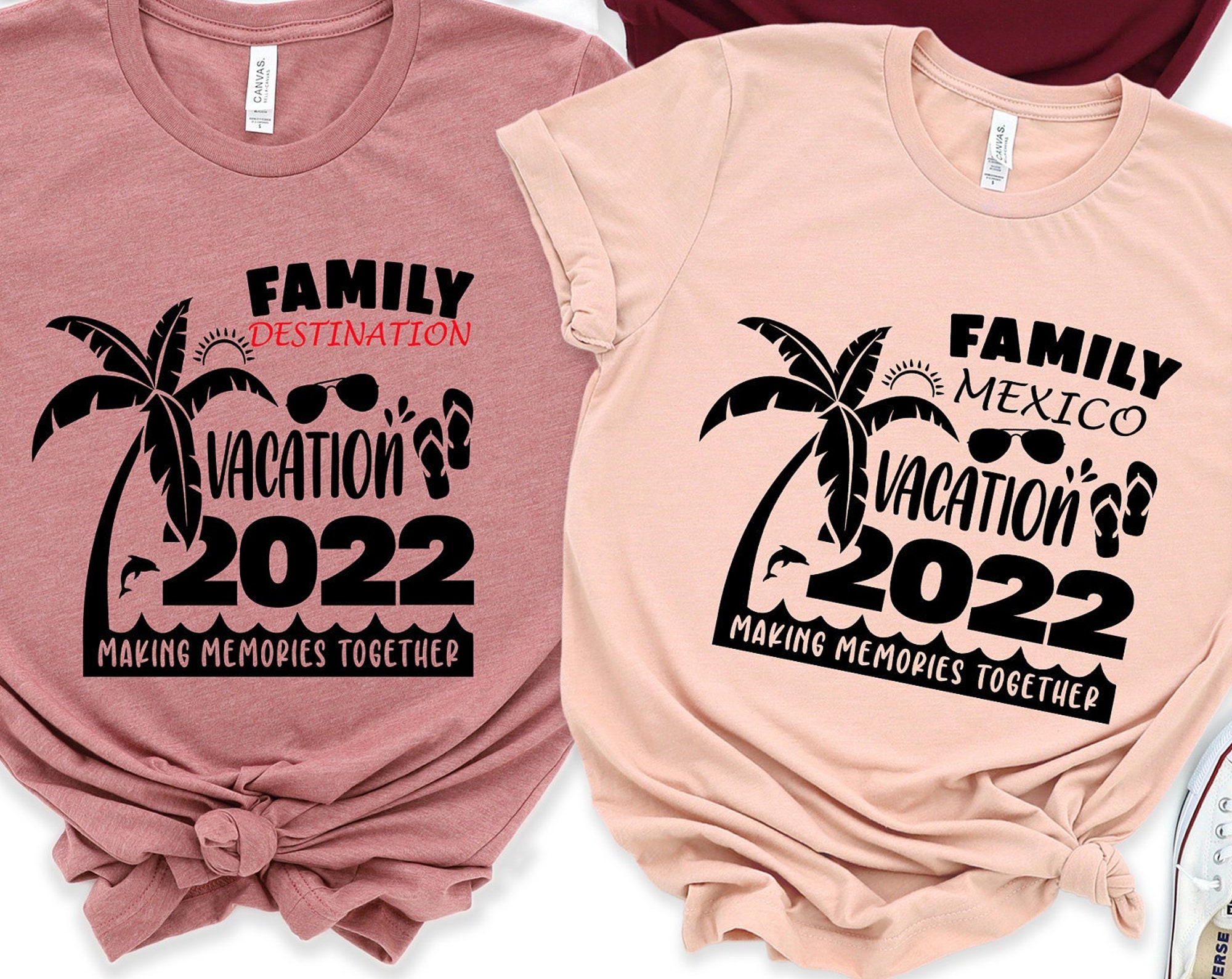 Discover Custom Family Vacation Shirt, Personalized Vacation Shirt, Vacation 2022 Shirt, Custom Family Vacation Tees, Making Memories Shirt