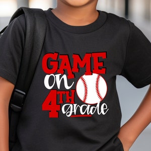 4th Grade Shirt,School Baseball shirts,Boys scholl shirts, Fourth Grader Shirts, Student tees,First Day of School Shirt,Back To School Shirt