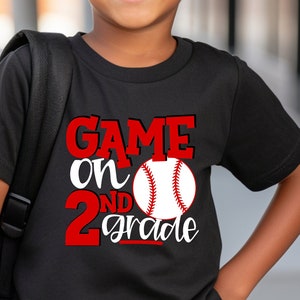 Game On 2nd Grade Shirts,2nd Grade Shirts,Back To School Shirt,Back to School gift,School shirts, Boys school shirts, 2nd grade tees