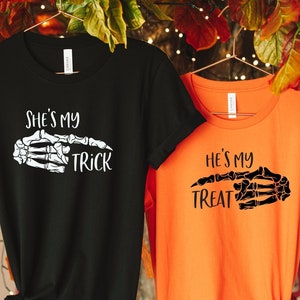 Halloween Couple Shirts, Funny Matching T-Shirts