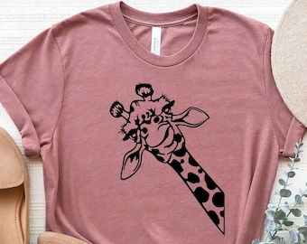 Funny Giraffe Graphic Tee: Sarcastic Animal Lover Shirt
