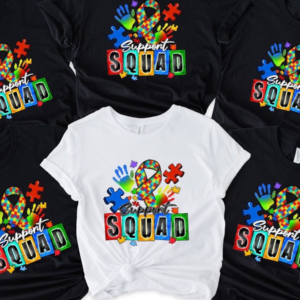 Support Squad Shirt, Autism Day Shirt, Autism Awareness Shirt, Support Team Shirt, Autistic Student Gift Tee, Autistic Pride Shirt