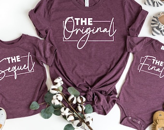 Matching Family Bella+Canvas T-Shirts: The Original, The Sequel, The Finale