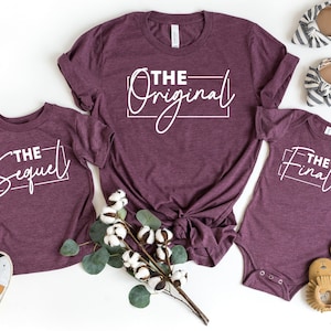 Matching Family Bella+Canvas T-Shirts: The Original, The Sequel, The Finale