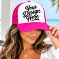 Custom Snapback  Foam Trucker Hat: Personalized Unisex Trucker Hats, DTF print