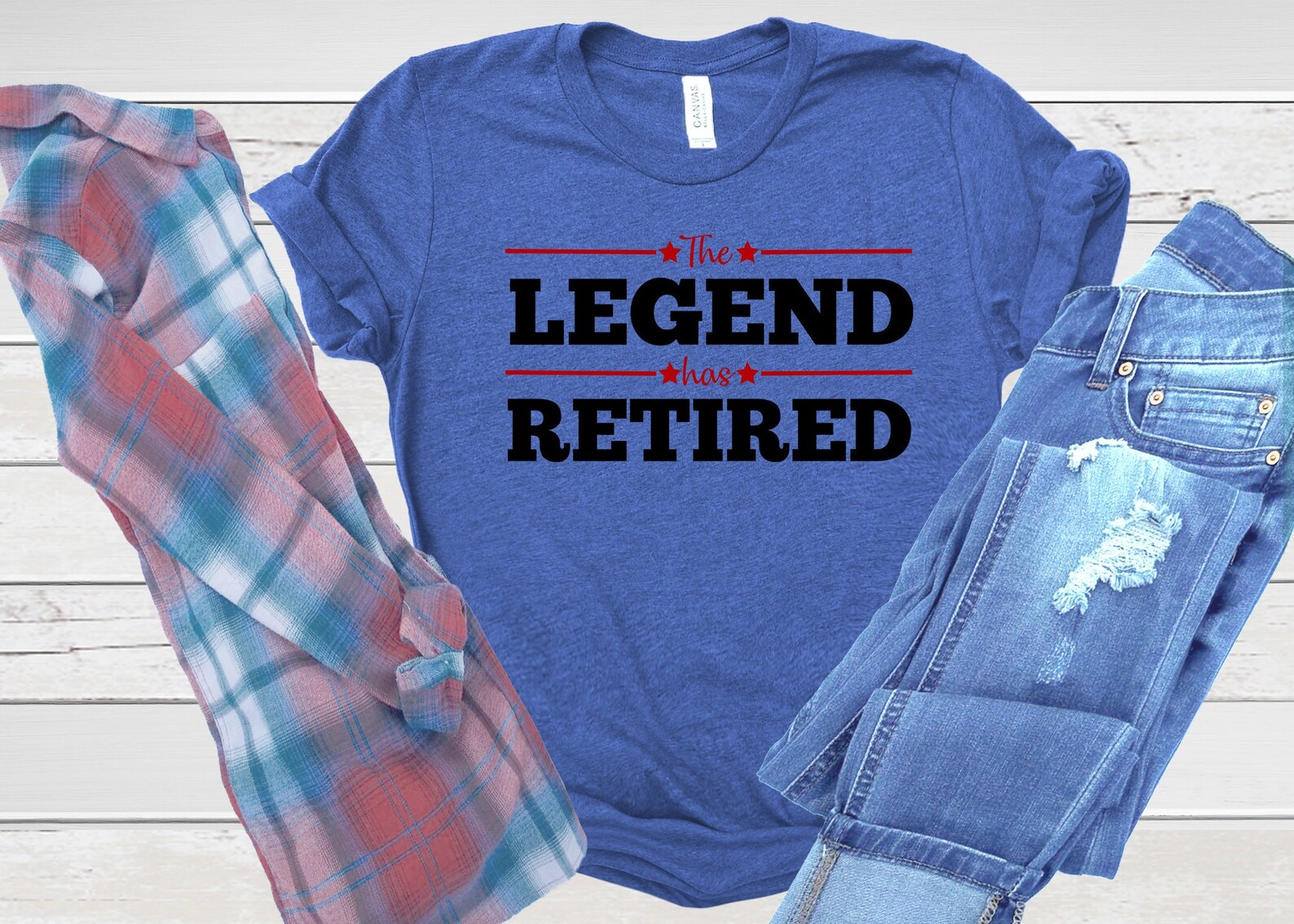 The Legend Has Retired T Shirt. Funny Retirement Gifts. Cool Etsy