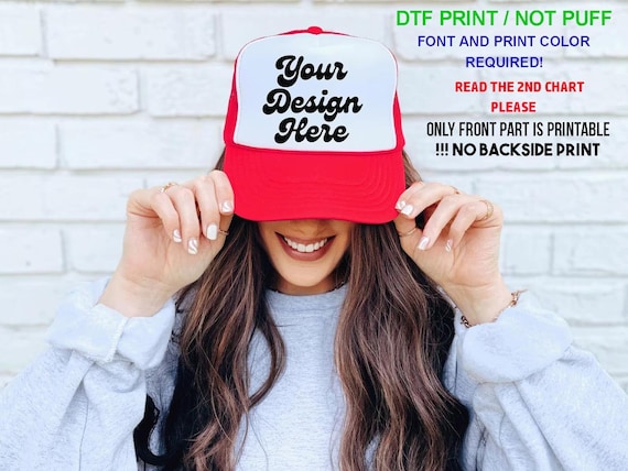 Custom  Foam Trucker Hat: Personalized Unisex Trucker Hats, DTF print
