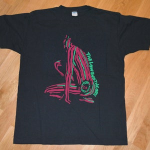 T-shirt A Tribe Called Quest Vintage – Taille L, Noir, Sans Manches, Occasion Usé Style