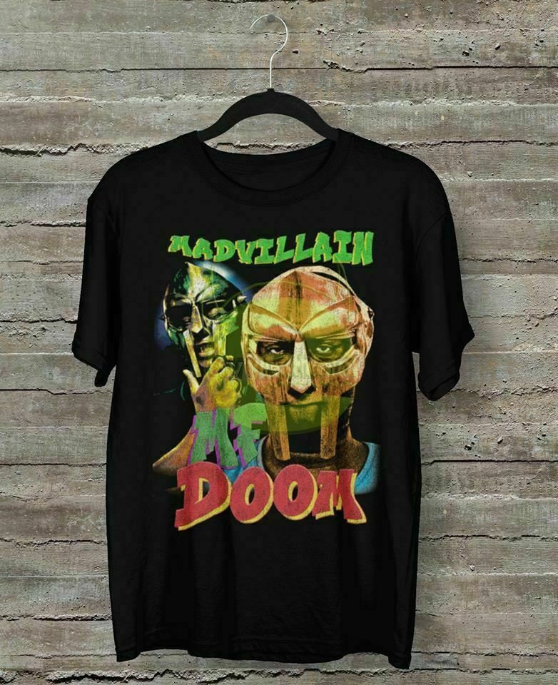 MF Doom T-shirt, Vintage 90's Hip Hop Rap Tour Men's Tshirt MF Doom T-shirt, Vintage 90's Hip Hop Rap Tour Men's Tshirt