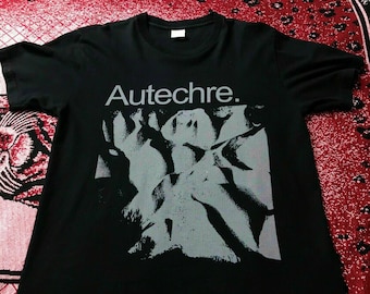 Autechre Tshirt vintage Faded Black Men's Tshirt Size USA Unisex Heavy Cotton