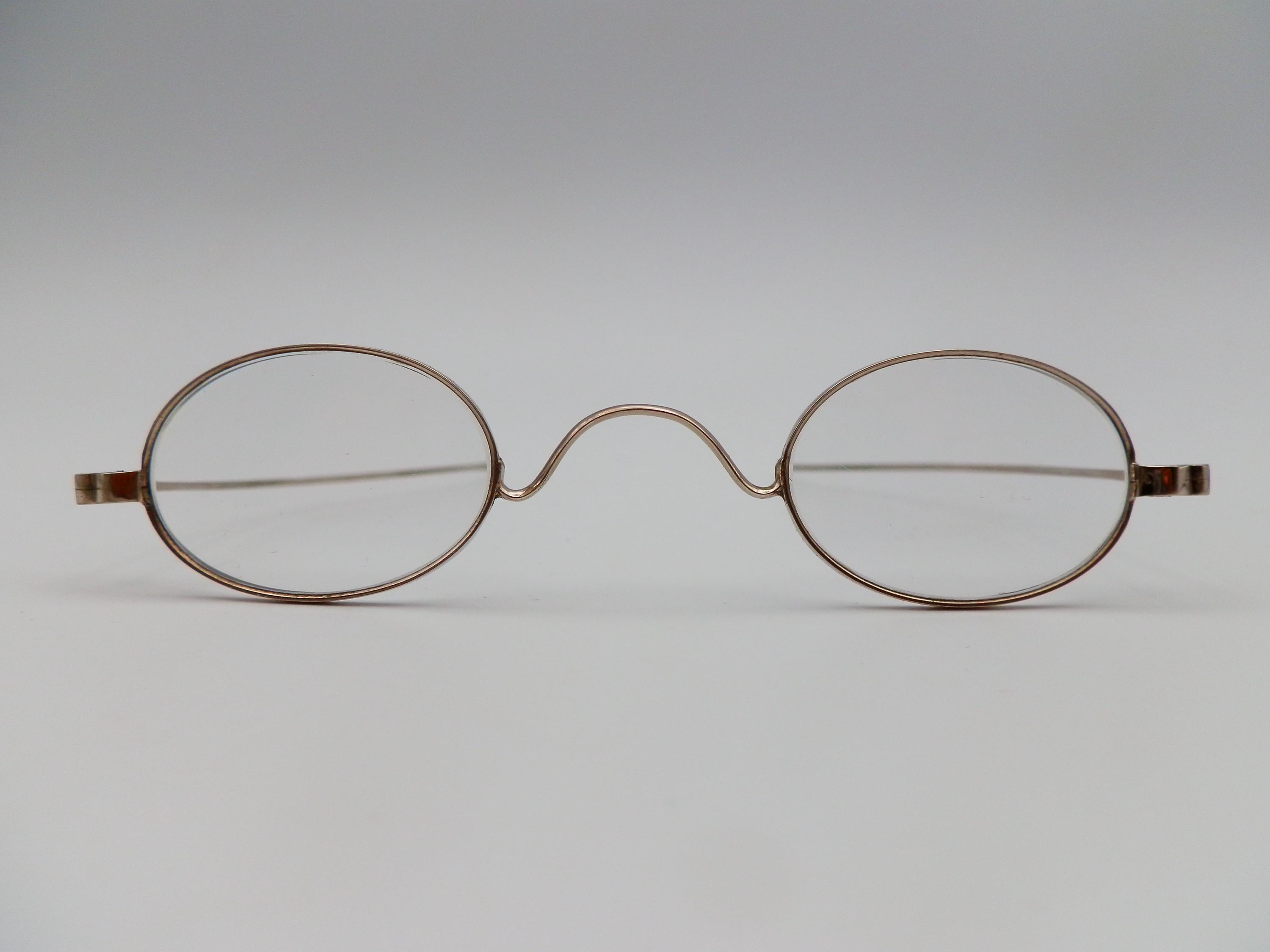Antique 1880's NICKELINE Victorian Era Nickel Silver WIRE RIM ...