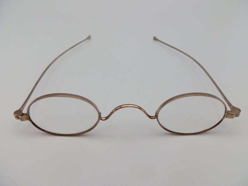 Antique 1880's NICKELINE Victorian Era Nickel Silver WIRE RIM ...