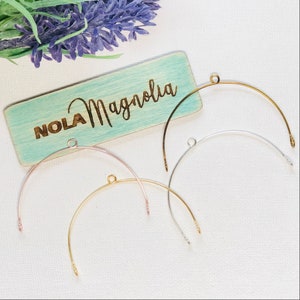 50mm / 2" arches with 3mm bottom loops - sold in 5, 10, 20 or 50 pair