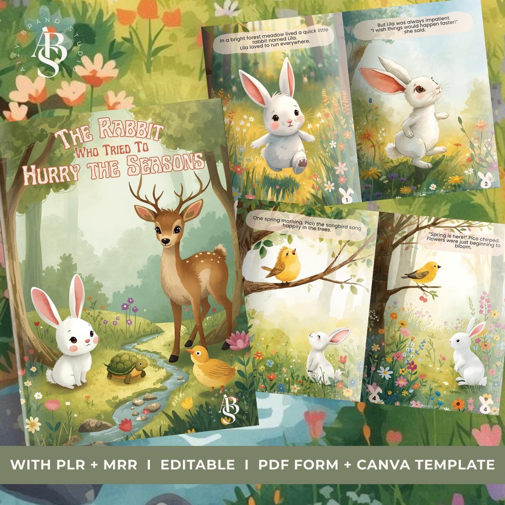 ABS Storybook: the Rabbit Who Tried to Hurry the Seasons - Etsy